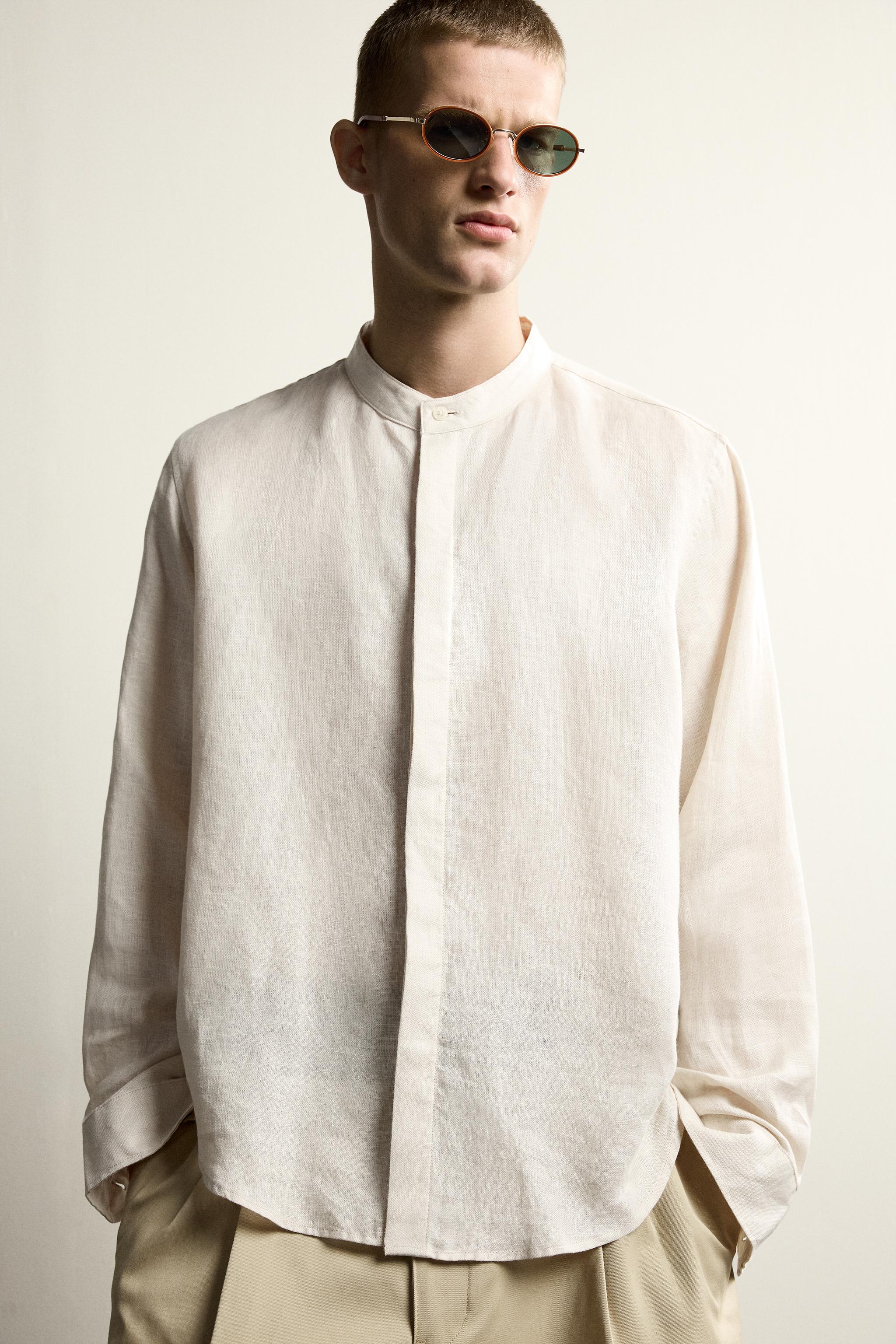 CHEMISE COUPE DÉCONTRACTÉE 100% LIN